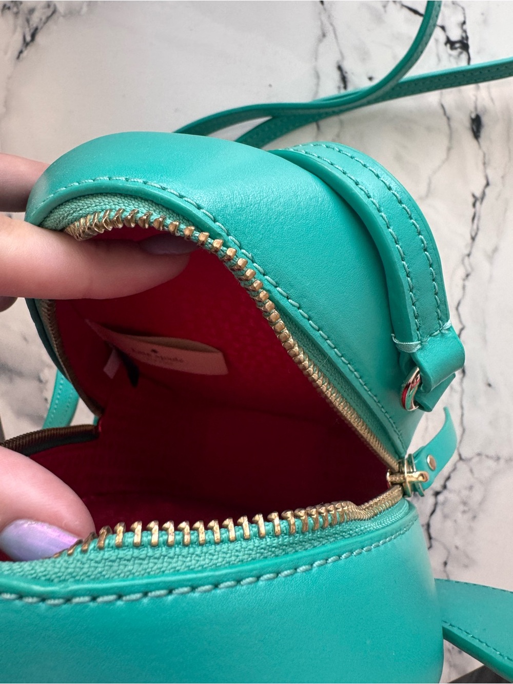 Kate Spade Cactus Crossbody Bag with Pink Flower Accent - Picture 4 of 4